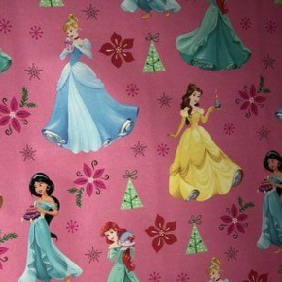 Disney Holiday 3 Rolls Disney Princesses Christmas Gift Wrapping